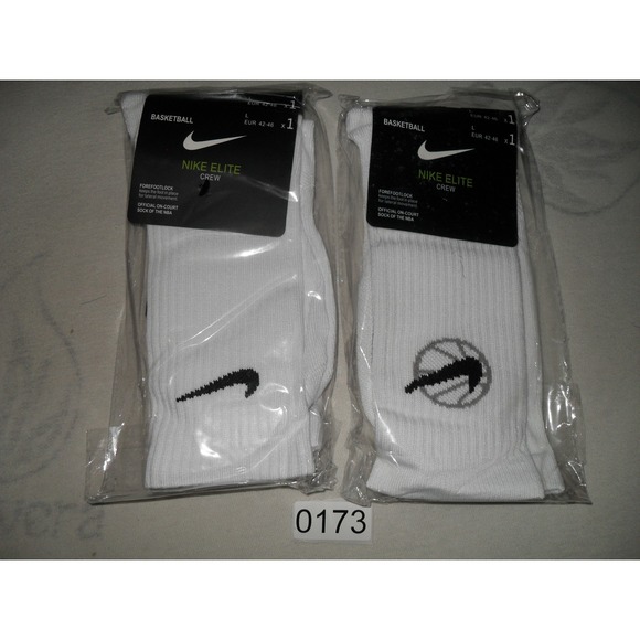 Nike Other - Nike Elite Crew Basketball Socks Forefootlock NBA On-Court White L 42 SX7587-017